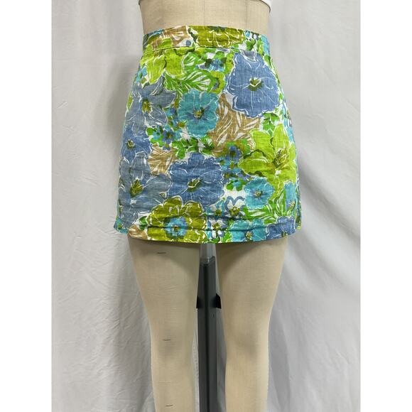 Faithfull The Brand 'Sa Sommas' Green Linen Skort Size M - Picture 2 of 5